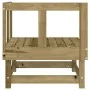 Corner garden sofas 2 units solid impregnated wood by , Modular outdoor sofas - Ref: Foro24-825400, Price: 113,90 €, Discount: %