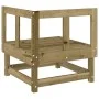 Corner garden sofas 2 units solid impregnated wood by , Modular outdoor sofas - Ref: Foro24-825400, Price: 113,90 €, Discount: %