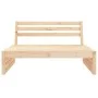 Central garden sofa made of solid pine wood 120x80 cm by , Modular outdoor sofas - Ref: Foro24-825744, Price: 101,66 €, Disco...