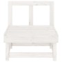 Garden center sofas 2 units solid white pine wood by , Modular outdoor sofas - Ref: Foro24-825402, Price: 97,32 €, Discount: %