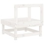 Garden center sofas 2 units solid white pine wood by , Modular outdoor sofas - Ref: Foro24-825402, Price: 97,32 €, Discount: %