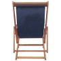 Klappbarer Strandstuhl aus Stoff und blauer Holzstruktur von vidaXL, Gartenstühle - Ref: Foro24-43996, Preis: 60,51 €, Rabatt: %