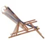 Folding beach chair made of fabric and blue wooden structure by vidaXL, Garden chairs - Ref: Foro24-43996, Price: 70,49 €, Di...