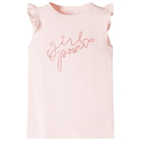 Kinder-T-Shirt mit zartrosa Rüschenärmeln 92 von , Kinder-T-Shirts - Ref: Foro24-11314, Preis: 8,28 €, Rabatt: %