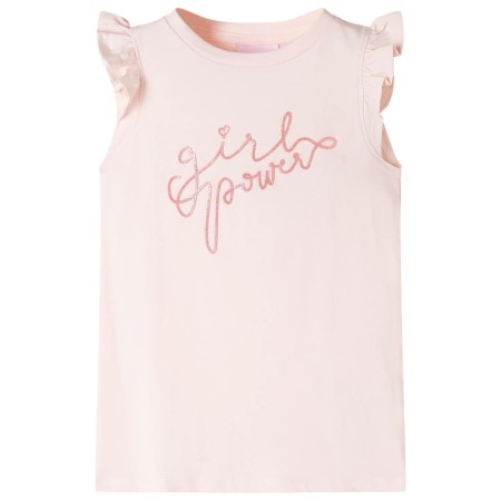Kinder-T-Shirt mit zartrosa Rüschenärmeln 116 von , Kinder-T-Shirts - Ref: Foro24-11316, Preis: 8,28 €, Rabatt: %