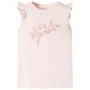 Camiseta infantil de manga volante rosa suave 116 de , Camisetas para niños - Ref: Foro24-11316, Precio: 8,19 €, Descuento: %