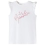 Camiseta infantil de manga volante crudo 116 de , Camisetas para niños - Ref: Foro24-11321, Precio: 8,28 €, Descuento: %