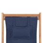 Klappbarer Strandstuhl aus Stoff und blauer Holzstruktur von vidaXL, Gartenstühle - Ref: Foro24-43996, Preis: 60,51 €, Rabatt: %