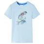 Camiseta infantil azul claro 140 de , Camisetas para niños - Ref: Foro24-12563, Precio: 7,93 €, Descuento: %
