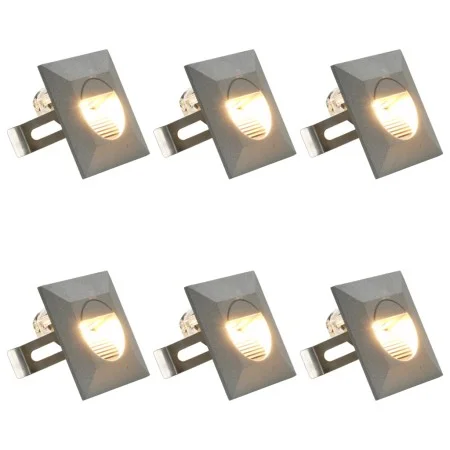 LED-Gartenwandleuchten 6 Einheiten quadratisch silber 5W von vidaXL, Außenbeleuchtung - Ref: Foro24-45656, Preis: 57,89 €, Ra...