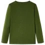 Dark khaki long-sleeved children's t-shirt size 140 by , Kids T-shirts - Ref: Foro24-12638, Price: 8,75 €, Discount: %