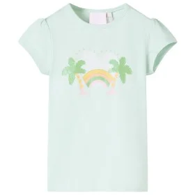 Light mint green children's t-shirt 140 by , Kids T-shirts - Ref: Foro24-10428, Price: 8,06 €, Discount: %