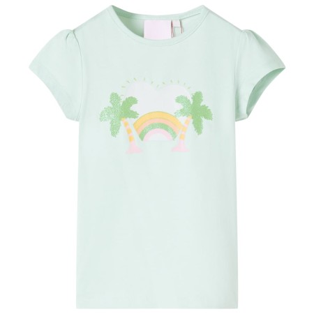 Light mint green children's t-shirt 140 by , Kids T-shirts - Ref: Foro24-10428, Price: 8,13 €, Discount: %