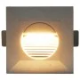 LED garden wall lamps 6 units square silver 5W by vidaXL, Outdoor lighting - Ref: Foro24-45656, Price: 57,89 €, Discount: %