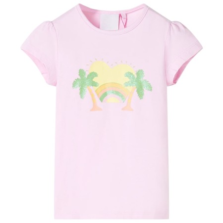 Hellrosa Kinder-T-Shirt 128 von , Kinder-T-Shirts - Ref: Foro24-10437, Preis: 8,13 €, Rabatt: %