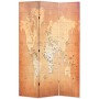 Falttrennwand 120x170 cm gelbe Weltkarte von vidaXL, Raumteiler - Ref: Foro24-245877, Preis: 79,58 €, Rabatt: %