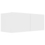 Set de muebles para TV 5 piezas madera contrachapada blanco