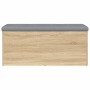 Bank mit Stauraum aus Sonoma-Eiche, 102 x 42 x 45 cm von , Bänke für Hallen und Lager - Ref: Foro24-835056, Preis: 132,19 €, ...