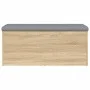 Bench with storage engineered wood Sonoma oak 102x42x45cm by , Benches for halls and storage - Ref: Foro24-835056, Price: 129...
