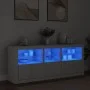 Sideboard with white LED lights 162x37x67 cm by , Sideboards - Ref: Foro24-3208995, Price: 227,30 €, Discount: %