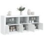 Sideboard with white LED lights 162x37x67 cm by , Sideboards - Ref: Foro24-3208995, Price: 201,74 €, Discount: %