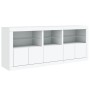 Sideboard mit weißen LED-Leuchten 162x37x67 cm von , Sideboards - Ref: Foro24-3208995, Preis: 222,80 €, Rabatt: %