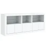 Sideboard with white LED lights 162x37x67 cm by , Sideboards - Ref: Foro24-3208995, Price: 227,30 €, Discount: %