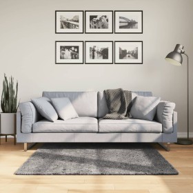 HUARTE anthrazitfarbener waschbarer weicher Kurzflorteppich 120x120cm von , Teppiche - Ref: Foro24-374999, Preis: 62,86 €, Ra...