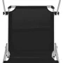 Folding lounger with aluminum and black textilene roof by vidaXL, Loungers - Ref: Foro24-44333, Price: 101,41 €, Discount: %