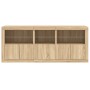Sideboard with Sonoma oak LED lights 162x37x67 cm by , Sideboards - Ref: Foro24-3208997, Price: 176,51 €, Discount: %
