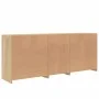 Sideboard with Sonoma oak LED lights 162x37x67 cm by , Sideboards - Ref: Foro24-3208997, Price: 186,73 €, Discount: %