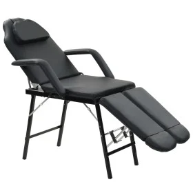 Beautician's table synthetic leather 185x78x76 cm black by vidaXL, massage chairs - Ref: Foro24-110161, Price: 225,70 €, Disc...