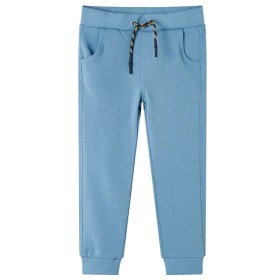 Pantalones de chándal infantiles azul medio 128