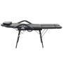 Camilla de esteticista cuero sintético 185x78x76 cm negra de vidaXL, Sillones de masaje - Ref: Foro24-110161, Precio: 239,97 ...