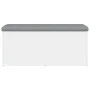 White engineered wood storage bench 102x42x45 cm by , Benches for halls and storage - Ref: Foro24-835054, Price: 87,65 €, Dis...