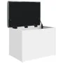 Parkettbank weiß 62x42x45 cm von , Bänke für Hallen und Lager - Ref: Foro24-835040, Preis: 64,32 €, Rabatt: %