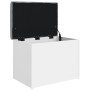 Parkettbank weiß 62x42x45 cm von , Bänke für Hallen und Lager - Ref: Foro24-835040, Preis: 65,78 €, Rabatt: %