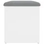 Engineered wood storage bench in white, 62x42x45 cm by , Benches for halls and storage - Ref: Foro24-835040, Price: 64,32 €, ...