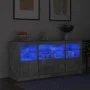Sideboard with LED lights in concrete gray 142.5x37x67 cm by , Sideboards - Ref: Foro24-3209068, Price: 174,63 €, Discount: %