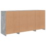 Sideboard mit betongrauen LED-Leuchten 142,5x37x67 cm von , Sideboards - Ref: Foro24-3209068, Preis: 178,44 €, Rabatt: %