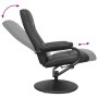 Sillón reclinable Negro 66,5 x 75 x 99 cm Cuero sintético en Sillones | Comprar online en Foro24