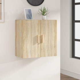 Armario de pared madera contrachapada roble sonoma 60x30x60 cm en Taquillas y armarios de almacenamiento | Comprar online en For