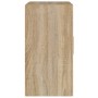 Armario de pared madera contrachapada roble sonoma 60x30x60 cm en Taquillas y armarios de almacenamiento | Comprar online en For
