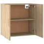Armario de pared madera contrachapada roble sonoma 60x30x60 cm en Taquillas y armarios de almacenamiento | Comprar online en For