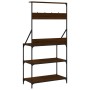 Küchenregal mit Haken Holzwerkstoff Braune Eiche von , Behälter für Küchenutensilien - Ref: Foro24-838962, Preis: 77,80 €, Ra...