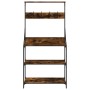 Kitchen shelf with smoked oak wood engineering hooks by , Kitchen utensil containers - Ref: Foro24-838960, Price: 74,83 €, Di...
