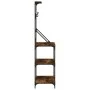 Küchenregal mit Haken aus geräucherter Eiche von , Behälter für Küchenutensilien - Ref: Foro24-838960, Preis: 73,94 €, Rabatt: %