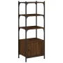 Bookshelf 3 shelves wood engineering brown 41x30x109.5 cm by , Bookcases and shelves - Ref: Foro24-839002, Price: 42,99 €, Di...