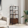 Bookshelf 3 shelves wood engineering brown 41x30x109.5 cm by , Bookcases and shelves - Ref: Foro24-839002, Price: 43,45 €, Di...