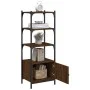 Bookshelf 3 shelves wood engineering brown 41x30x109.5 cm by , Bookcases and shelves - Ref: Foro24-839002, Price: 42,99 €, Di...
